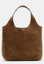 ZARA BNWT 2025. BROWN SPLIT SUEDE MINI TOTE BAG. 6633/610/700 - €80,03 EUR