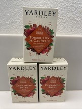 3 Pack Yardley Of London Body Soap Bar Cinnamon Swirl Ltd Edition - £7.46 GBP