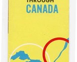St Lawrence Seaway Through Canada Pictorial Map Brochure 1960&#39;s - £22.26 GBP