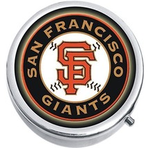 San Francisco Giants Baseball Medicine Vitamin Compact Pill Box - £7.72 GBP