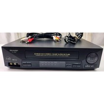 Sharp VC-H820U 4 Head VHS VCR Vhs Player with Remote, A/V Cables &amp; Hdmi ... - $176.38