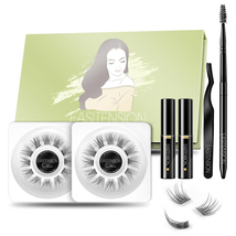 DIY Eyelash Extension, Glue Bonded Band Individual Lash 24 Clusters Natural Lash - £13.23 GBP