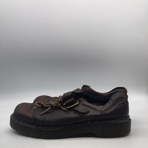 Dr Martens Stanton Mens Brown Leather Lace Up 4 Eye Oxford Shoes AW004 Size 12 - $44.55