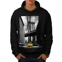 Wellcoda New York Bridge Yellow Mens Hoodie - £29.47 GBP+