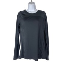 C9 Champion Womens Athletic Top Size Large Black Long Sleeve Activewear - £7.04 GBP