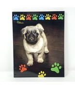 Puppy Dog File Folders 2 Pocket Paw Print Design Pugs Labs Havanes Spaniel - £15.96 GBP