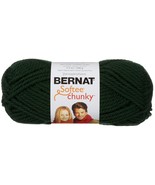 Bernat Softee Chunky Yarn-Dark Green - £12.38 GBP