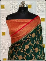 Banarasi Warm jaal Dybel Very Soft Silk Saree Super Soft Fabric || Rich Pallu We - £71.32 GBP