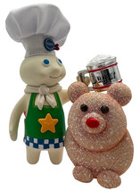 Pillsbury Doughboy Polar Bear Sugar Cookie Christmas Ornament Sounds Recipe Card - £12.69 GBP