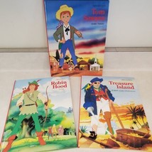 Van Gool&#39;s Classic Fairy Tales Children&#39;s Book Lot of 3 Tom Sawyer Robin... - £27.08 GBP