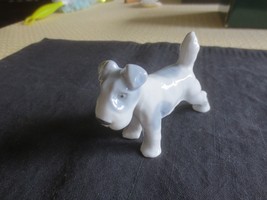 Vintage China Pfeffer Porzellan Gotha Terrier Figurine - 2 1/2&quot; Tall X 4&quot; Long - $19.80