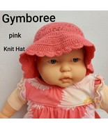 Gymboree Pink 100% Cotton Knit Detail Hat Size 3-6 Months - £4.72 GBP