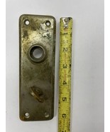 1 ANTIQUE DOOR KNOB PLATE SKELETON KEY BACK PLATE - $9.82