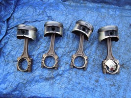 97-01 Honda Prelude H22A4 VTEC pistons and rods H22 P5M set OEM 46821 H2... - $149.99