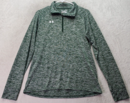 Under armour Activewear Shirt Womens Medium Green Space Dye Heatgear Qua... - $19.79