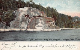 Sebago Lake Maine~Frye&#39;s Leap Showing The IMAGES-1906 Postcard - £6.29 GBP