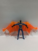 Batman Begins Power Tek Lightsuit Action Figure Mattel H1337 Blue Orange Wing - $9.89