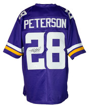 Adrian Peterson Signed Purple Custom Pro Style Football Jersey JSA ITP - £219.70 GBP