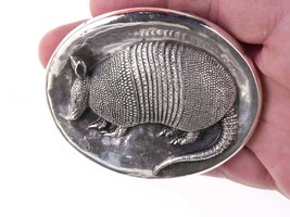 Rare Retired James Avery Sterling Texas Armadillo Belt buckle - £1,056.52 GBP