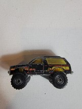 Vintage 1980s Diecast Toy Car Hot Wheels Mattel 1983 Blazer 4x4 Black - £7.54 GBP