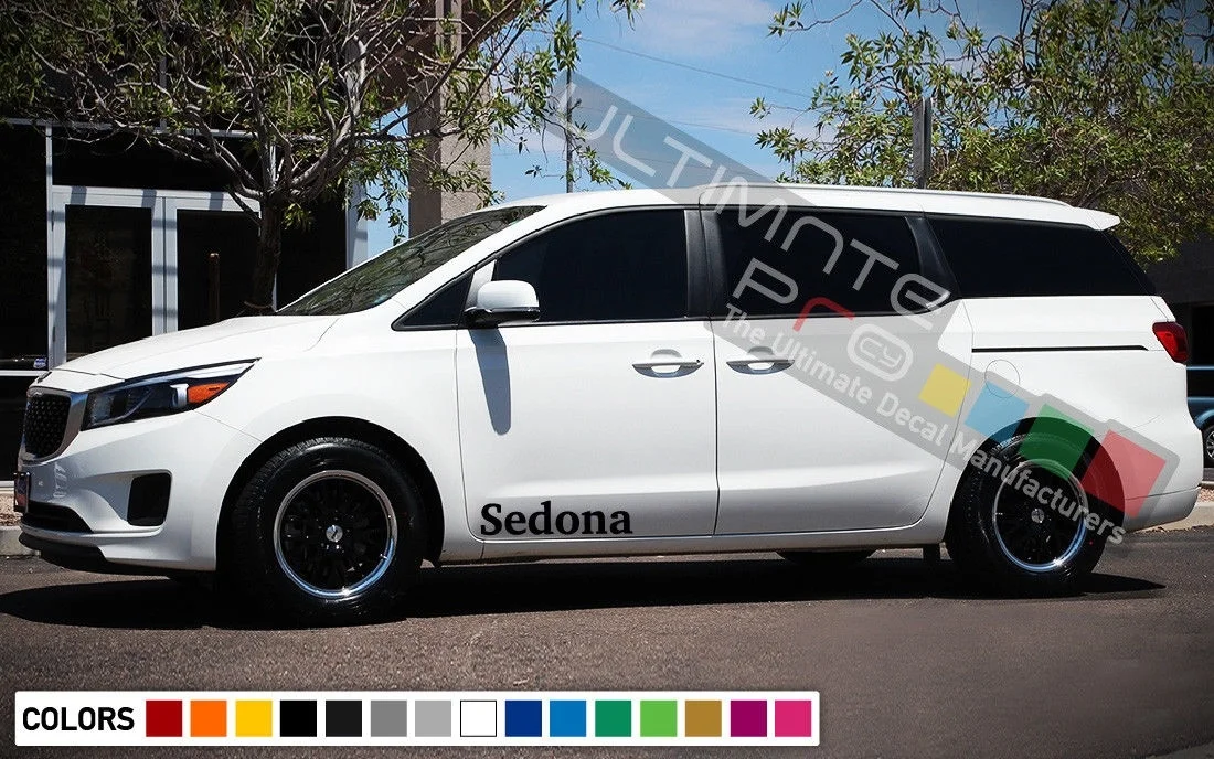 For 2pcs decal sticker graphic stripe kit for kia sedona spoiler carbon lamp xenon 2018 thumb200