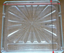 15 1/8&quot; X 13 5/8&quot; Amana Microwave Square Glass Tray 736T005P01 Refurbished - £46.23 GBP