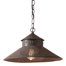 Irvins Country Tinware Shopkeeper Shade Light with Chisel in Kettle Black - £107.98 GBP