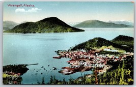 Birds Eye View Wrangell Alaska AK UNP Unused DB Postcard E14 - £4.91 GBP