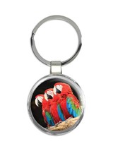 3 Macaws : Gift Keychain Parrot Bird Photography Animal Cute - $7.99