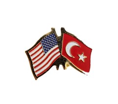 United States Turkey Friendship Lapel Pin - £3.74 GBP