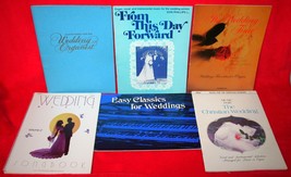 Vintage Lot Of 6 Wedding Service Organist Sheet Music Song Books Organ Piano - £20.86 GBP