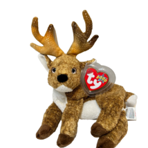 Vintage 2000 Ty Beanie Babies Roxie Plush Deer Stuffed Animal Tag and Protector - $10.62