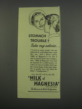 1955 Philips Milk of Magnesia Tablets Ad - Stomach trouble? Take my advice - $18.49