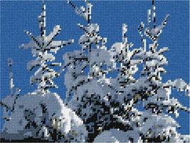 Pepita Needlepoint Canvas: Covered in Snow, 9&quot; x 7&quot; - $50.00+