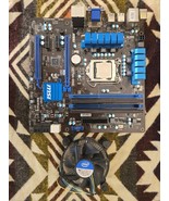 MSI H77MA-G43 Intel H77 DDR3 LGA 1155 Micro ATX Motherboard w/ Intel i5-... - $89.09