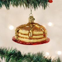 Old World Christmas Short Stack Pancakes Glass Christmas Ornament 32168 - £13.28 GBP