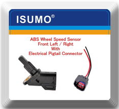 ABS Wheel Speed Sensor W/Connector Front L/R Fit:Ford Jaguar Lincoln Volvo 02-20 - £10.21 GBP