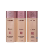 Inoar Professional G. Hair Smoothing Keratin Treatment Kit (3 x 1L/33.8oz) - £220.17 GBP