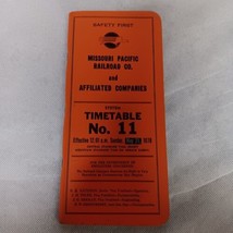 Missouri Pacific Railroad Employee Timetable No 11 1978 - £10.18 GBP