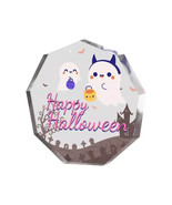 7 PC Halloween Resin Ghost Hold Pumpkin Statue Pumpkin Ghost Figurine Ho... - $24.62 CAD