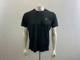 Manguun Sports Athletic T Shirt Size Medium Black Quick Dry Short Sleeve  - $11.77