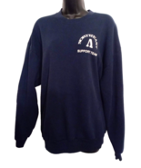 Northwest A Support Team Sweatshirt Jerzees Knit Top size XL Navy Blue U... - $11.83