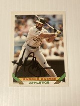 Harold Baines signed autographed 1993 Topps Baseball Card Oakland Athlet... - $34.99