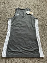 Adidas Next Prime Tank Top Basketball Jersey Mens Medium Training Gray W... - $19.99