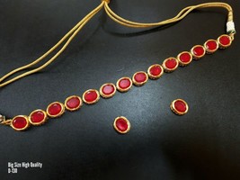Kundan jewelry Necklace earrings (choker) bridal set online Poojavi21 New Sell - £29.90 GBP