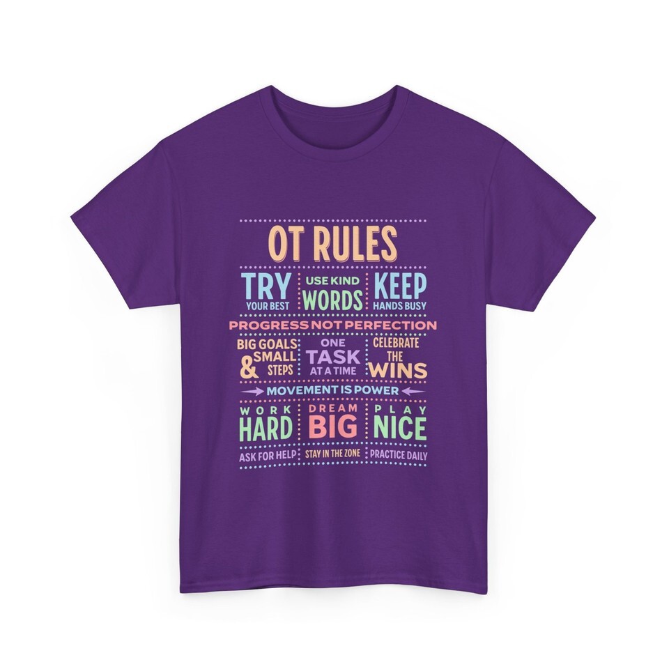 Occupational Therapy Shirt, OT Rules, Cota shirt, OT Shirt, OTA Shirt Item image 4