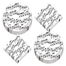 HOME &amp; HOOPLA Musical Party Music Note Paper Dessert Plates and Beverage Napkins - £12.79 GBP+