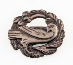 Coro Sterling Silver Dove Brooch Nice Patina! - $74.24