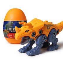 Channie&#39;s Dino Egg Triceratops Toddler Puzzle Toy, Take Apart Triceratop... - £7.96 GBP