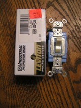 LEVITON 1201-21 1 Pole grounding togg switch Quiet 15A 120/277V AC ivory... - $5.99